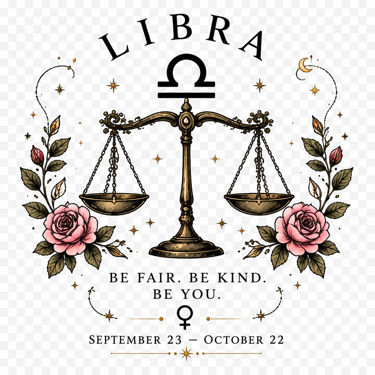 Vintage Libra Zodiac T-Shirt